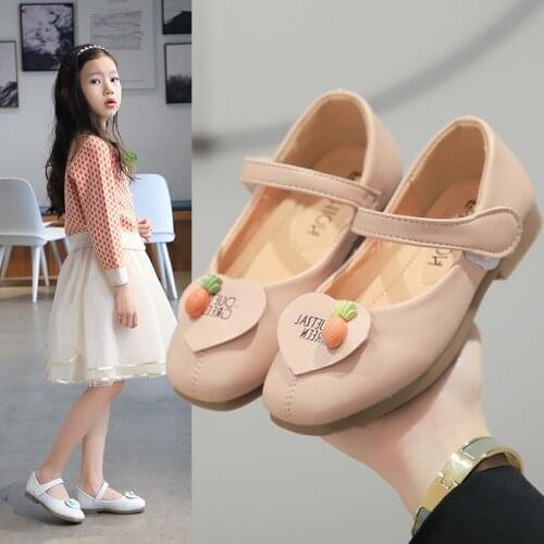 1 2 3 4 5 6 7T Baby Girls leather Shoes Kids Princess Shoes For Cocktail Party Girls Wedding Single Shoes Girls chaussure fille