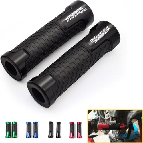 Motorcycle 22mm CNC Aluminum Rubber Gel Handle Bar Hand Grips For Honda CBR 600 RR CBR 600RR CBR600rr 2003 2004 2005 2006 2007