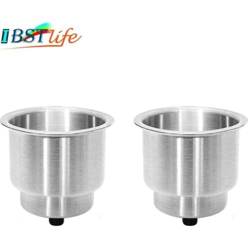 Stainless Steel 304 Cup Drink Holder Can Bottle Holder Stand Mount Support Auto Car Marine Boat Truck RV Fishing Box