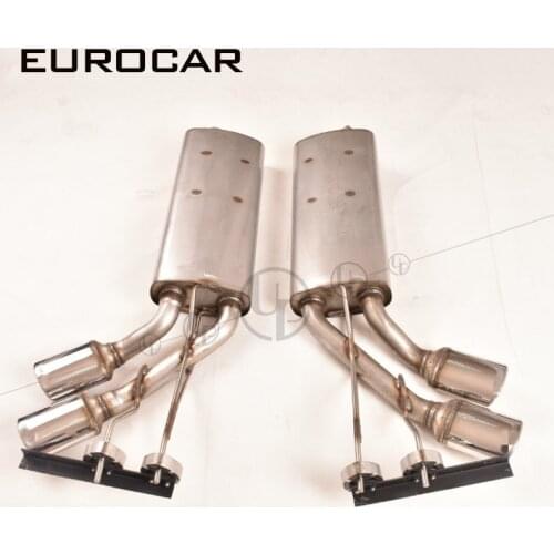 Stainless steel MB G class mufflers exhaust for g wagon W463 G550 G500 G65 G63 4 tips exhaust system exhaust pipe with A logo