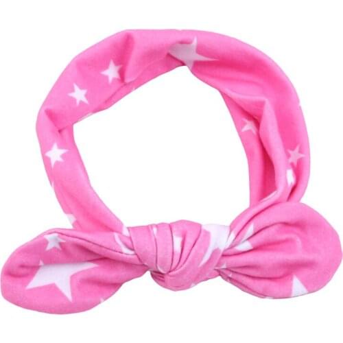 1pcs Baby Rabbit Ear Hair Bands Fashion Cute Flower Printed Headband Daughter Baby Headwear Hair Accessories