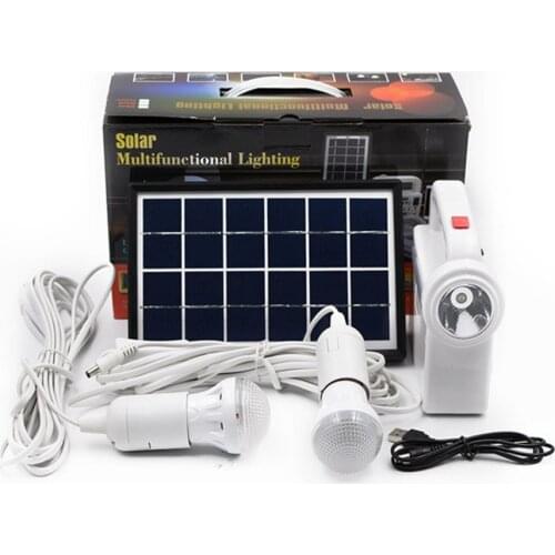 Wholesale 1 set 3 light Solar Buitenlamp 2W Outdoor Lighting For Tent Camping Hiking Fishing Christmas Light