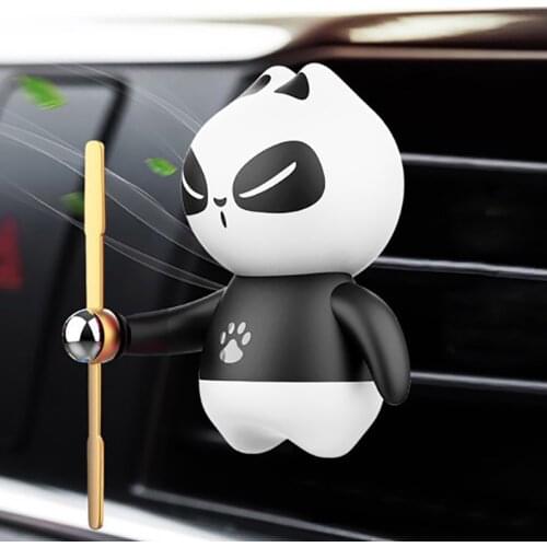 Panda Car Air Freshener Flavoring In Auto Outlet Perfume Clip Car Smell Aroma Fragrance Diffuser Car Accessories Interior Decor