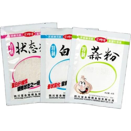 Powder Bait Additive fishing Garlic/white/state Big head Carp Fishing Feeder Ground Bait additives all for fishing suppliers