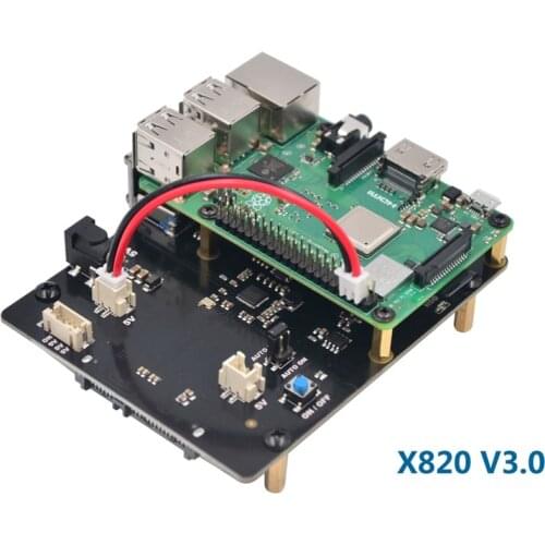 Raspberry Pi 3 Model B+ SATA HDD/SSD Storage Expansion Board X820 USB 3.0 Expansion Board Compatible with 2.5 inch SATA HDD/SSD