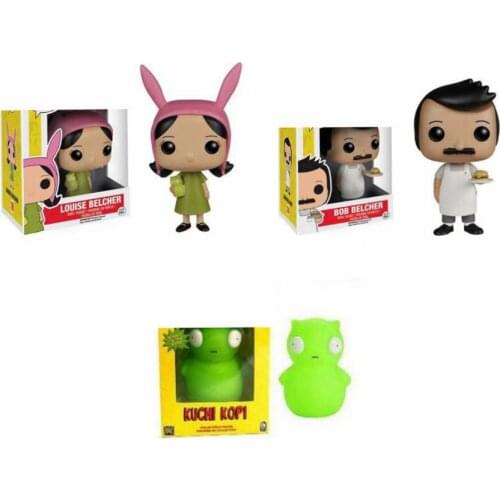 Fox Bobs Burgers Bob74# Louise 78# Nightlight Baby Vinyl Action Figures Collection Model Children Toys