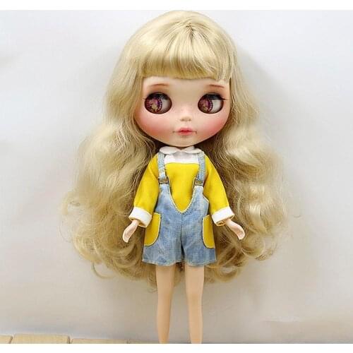 [wamami] Suitable For 12" Neo Doll Doll Long Sleeve Denim Overalls