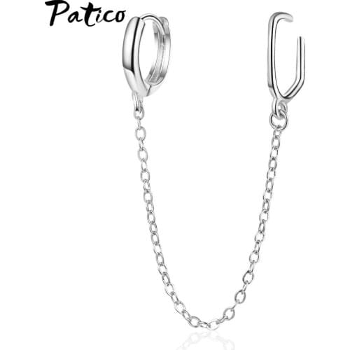 Top Quality Real 925 Sterling Silver Long Hoop Earrings For Women Girl Luxury Earrings Female Party Jewelry Gift