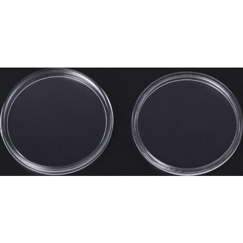 1 PC 38.6mm Round Acrylic Coin Capsule Clear Storage Holder For Silver Coin 1 oz