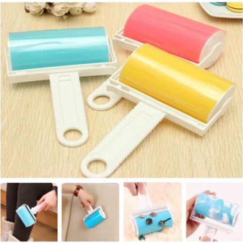 1Pcs Washable Roller Cleaner Brush Kitchen Cleaning Tool Lint Sticky Picker Pet Hair Fluff Dust Remover Brushes Reusable Cleaner