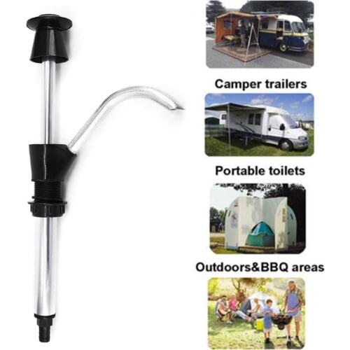 1PC Caravan Sink Water Hand Pump Tap 32mm Black Alloy Camping Trailer Motorhome Faucet RV Parts Accessories