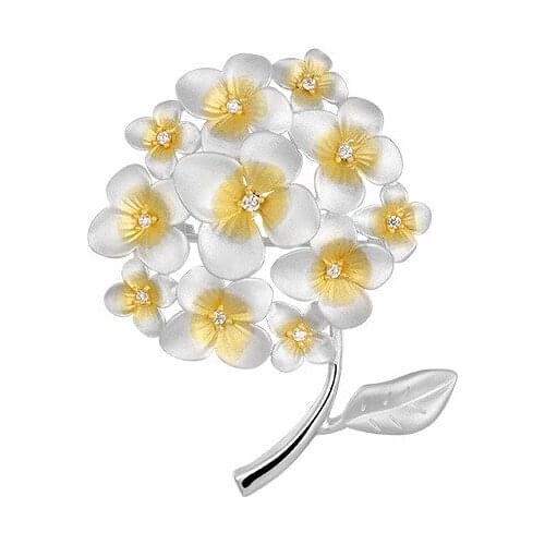 2021 Simple Fashion Christmas With Crystal Gift Flowers Brooch And Hat Bag Brooch
