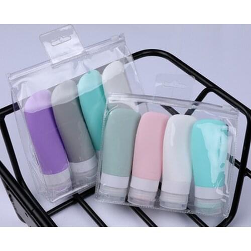 2021 Silicone Travel Bottles 38/60ml Empty Squeeze Travel Containers Leakproof Refillable for Shampoo Conditioner Lotion
