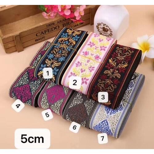 5cm ethnic style folk style nation style jacquard ribbon,jacquard webbing,garment ribbon,shoes ribbon,bag ribbon,QC05009P