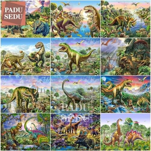 5d Diy Diamond Embroidery Cross Stitch Animal Daimond Painting Dinosaur Full Square Crystal Mosaic Pattern Sale Home Decoration