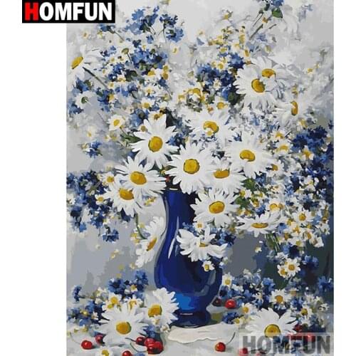 HOMFUN Full Square/Round Drill 5D DIY Diamond Painting "Flower landscape" Embroidery Cross Stitch 5D Home Decor Gift A17692