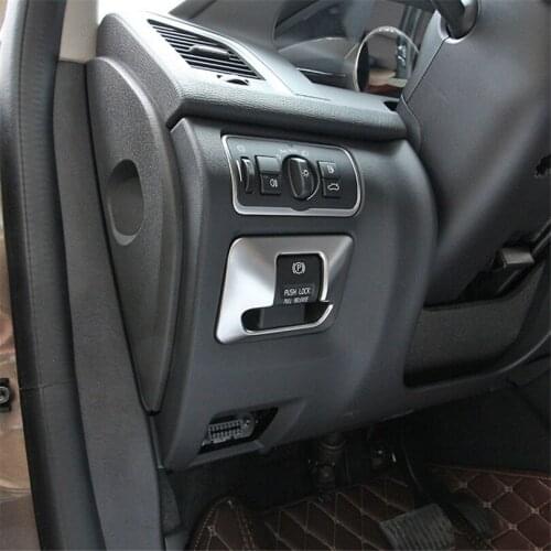 For Volvo XC60 V60 S60 S60l S80l Car Accessories Chrome Electronic Handbrake Cover Trim Stickers
