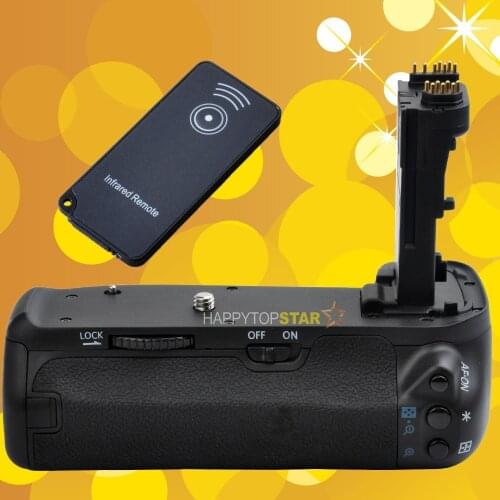 Multi-power Vertical Battery Grip for Canon EOS 70D BG-E14 w/Infrared Remote Battery Holder for Canon LP-E6 and AA/LR6 Battery