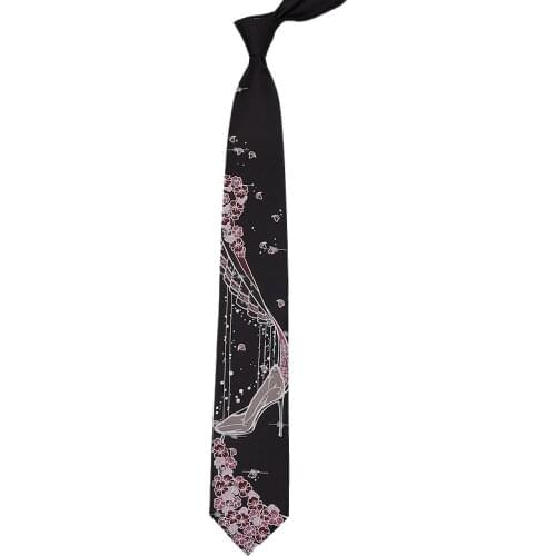 Free Shipping New Male Original design Cinderellas crystal shoes tie female students personality necktie accessories hand-made