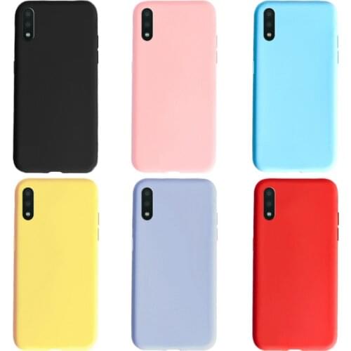 Candy color phone case For Samsung Galaxy A02 Simple Slim Matte Soft Silicone Back Cover For Samsung Galaxy M02 A 02 A022F Case