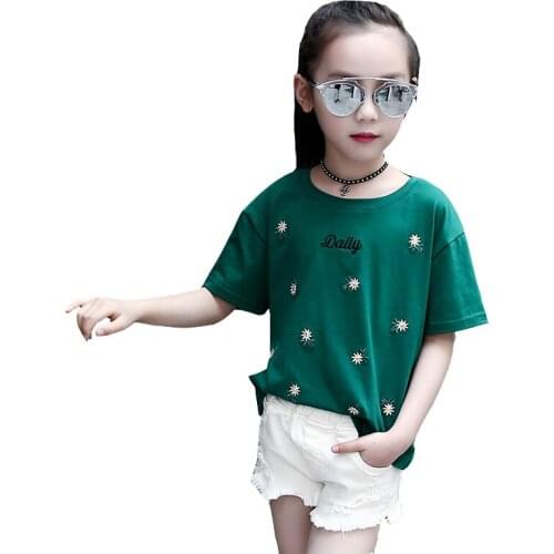 Childrens clothes summer tee kids clothes t-shirt for teenager 8 12 years kids tshirt toddler girls summer clothing kids teens