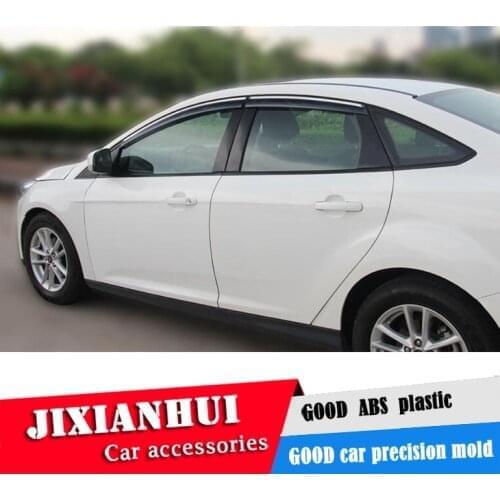 For Ford focus Window Visor For Ford focus 2012-2018 Vent Shades Sun Rain Deflector Guard 4PCS/SET Car Styling