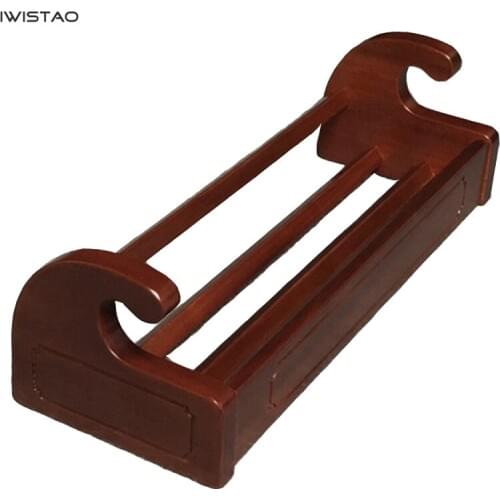 IWISTAO CD Disc Collection Holder Imported Sapele Wood 480mm*180mm*140mm