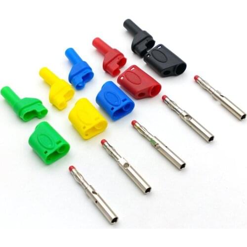 100pcs Insulated 4MM Banana Plug for Test Probes Binding Posts Multimete