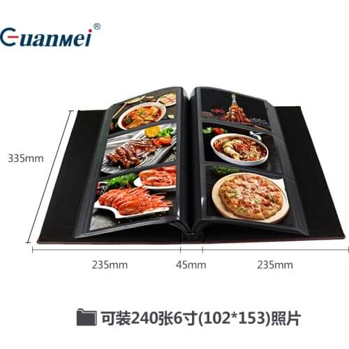 Leather photo album family memorial album photo album 6 inches adventure book photocard binder