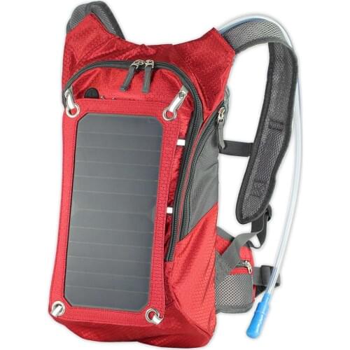 1pc Solar Backpack Lightweight Practical Creative USB Charging Backpack Pack Solar Backpack for Outdoor Travel Riding