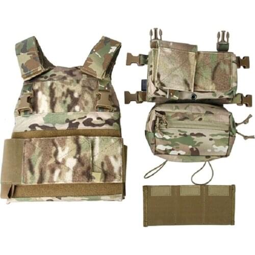 Lightweight Tactical Vest full Suit Camouflage SS Chest Hanging Combination Mulitcam TMC3171-MC