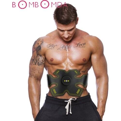 Male EMS Electric Pulse Treatment Massager Abdominal Muscle Stimulator Home Fitness Abdominal Muscle Sports Trainer Equipment
