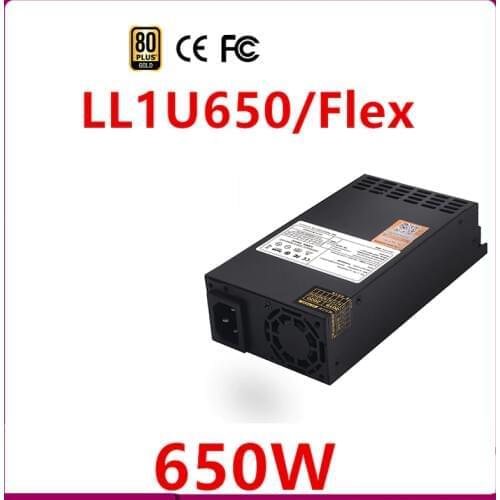New PSU For Lianli Full Module 80plus Gold Flex ITX NAS Small 1U 650W Power Supply LL1U650W/Flex