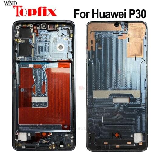 Original For Huawei P30 Middle Frame Plate Housing Bezel LCD Support Mid Faceplate Bezel P30 ELE-L29 ELE-L09 Middle Frame