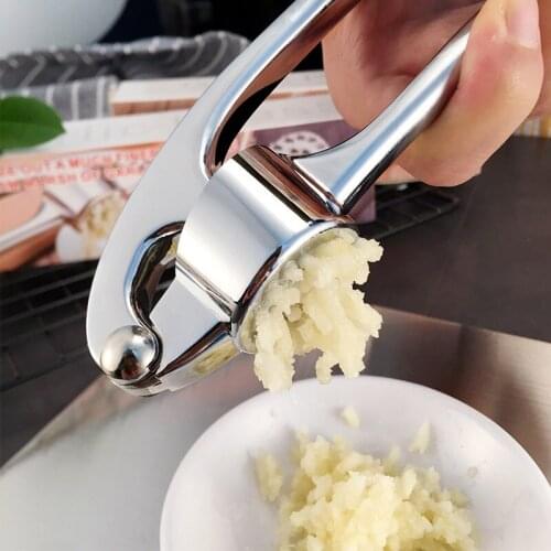 Garlic press zinc alloy pounder silica gel garlic peeler stainless steel manual garlic peeler silica gel kitchen gadgets
