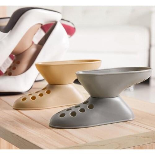 High Heel Shoes Rack Bilayer Plastic Organizer Shelf Space-saving Storage Stand