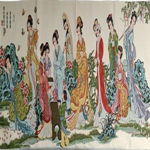 Tangka (twelve golden hairpin) living room study decoration embroidery