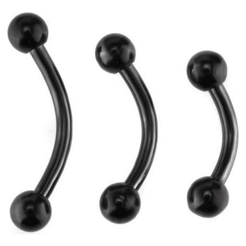 New Arrive 316l Stainless Steel Titanium Prevent Allergy Black Gold-color Eyebrow Body Jewelry for Women Girl Free Shipping