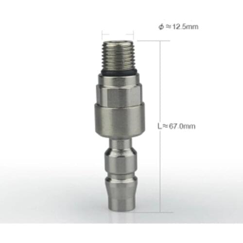 1/4" BSP Male C Type Pneumatic Air 360 Degree Rotary Plug Connector 20PM