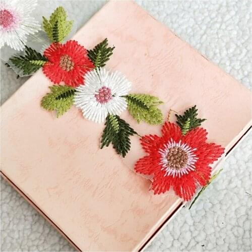 2 Yard 7cm Lace Fabric Trim Sew On Dress Clothing Applique Motif Blouse Sewing emboridery DIY Neckline Collar Costume Decoration