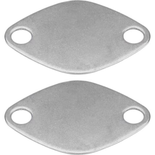 2Pcs EGR Valve Blanking Block Plate Kit for Renault Espace Laguna Master Trafic Vauxhall Movano EGR Valve Plate