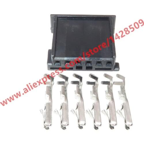 20 Sets 6 Pin Car Tweeter Audio Plug Auto Gateway Connector For BMW 1-1241370-3