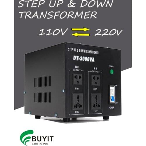 220V-110V 3000VA Step up& down transformer Heavy Duty Voltage Regulator Converter Power Transformer 220V auf 110V Converter