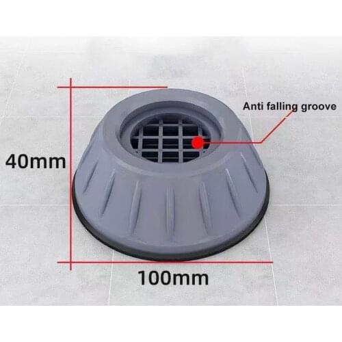 4pcs Washing Machine Anti-vibration Mute Protection Mat Universal Anti-skid Foot Pad Dryer Bath Furniture Mats Bathroom Tool