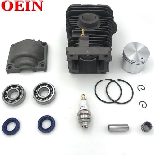 40mm Cylinder Engine Pan Piston Assy Base Ball Bearing Spark Plug Kit For STIHL MS230 210 023 Chainsaw Spare Parts