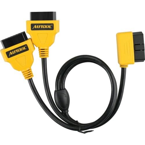 AUTOOL OBD2 Cable 1 to 2 Converter Adapter OBD2 splitter Y Cable J1962M to 3-J1962F splitter OBD2 Extension Cable