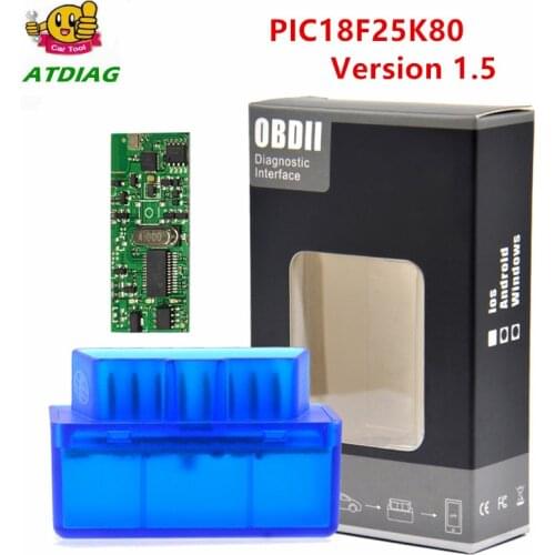 Really V1.5 Super MINI ELM327 Bluetooth ELM 327 PIC18F25K80 Version 1.5 OBD2 / OBDII for Android Torque Car Code Scanner