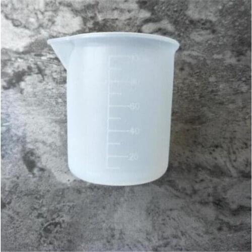 Washless Silica Gel Measuring Cup DIY Handmade Tool with Scale 100ml Gum Adjusting Cup 010052