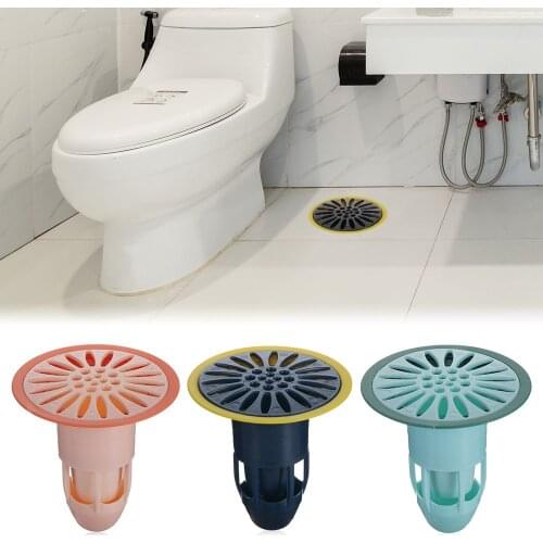 Deodorant Floor Drain Core Silicone Shower Drain Stopper Insectproof Anti-odor Hair Trap Plug Trap Kitchen Bathroom Toilet Sewer