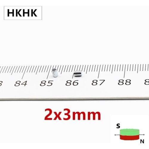 HKHK 1000/2000/5000PCS mini magnet Dia.2x3 mm mm mini magnet encoder 2mm x 3mm strong magnetic standard 2x3 mm